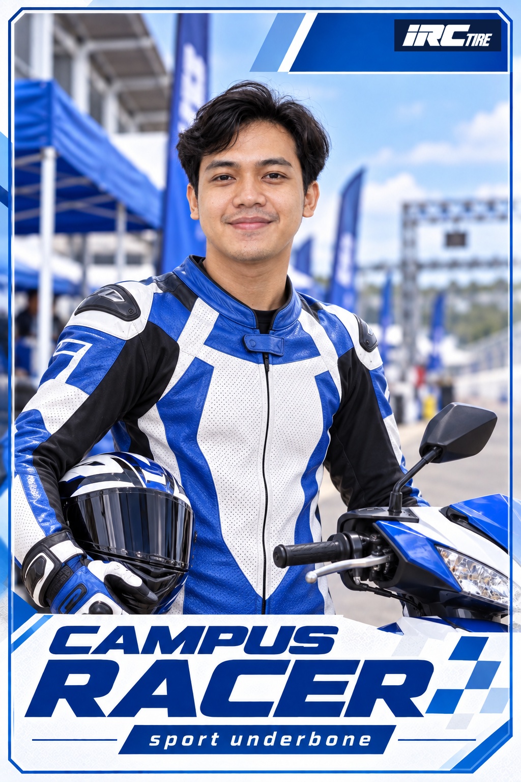 Contoh Rider Card IRC Campus Racer