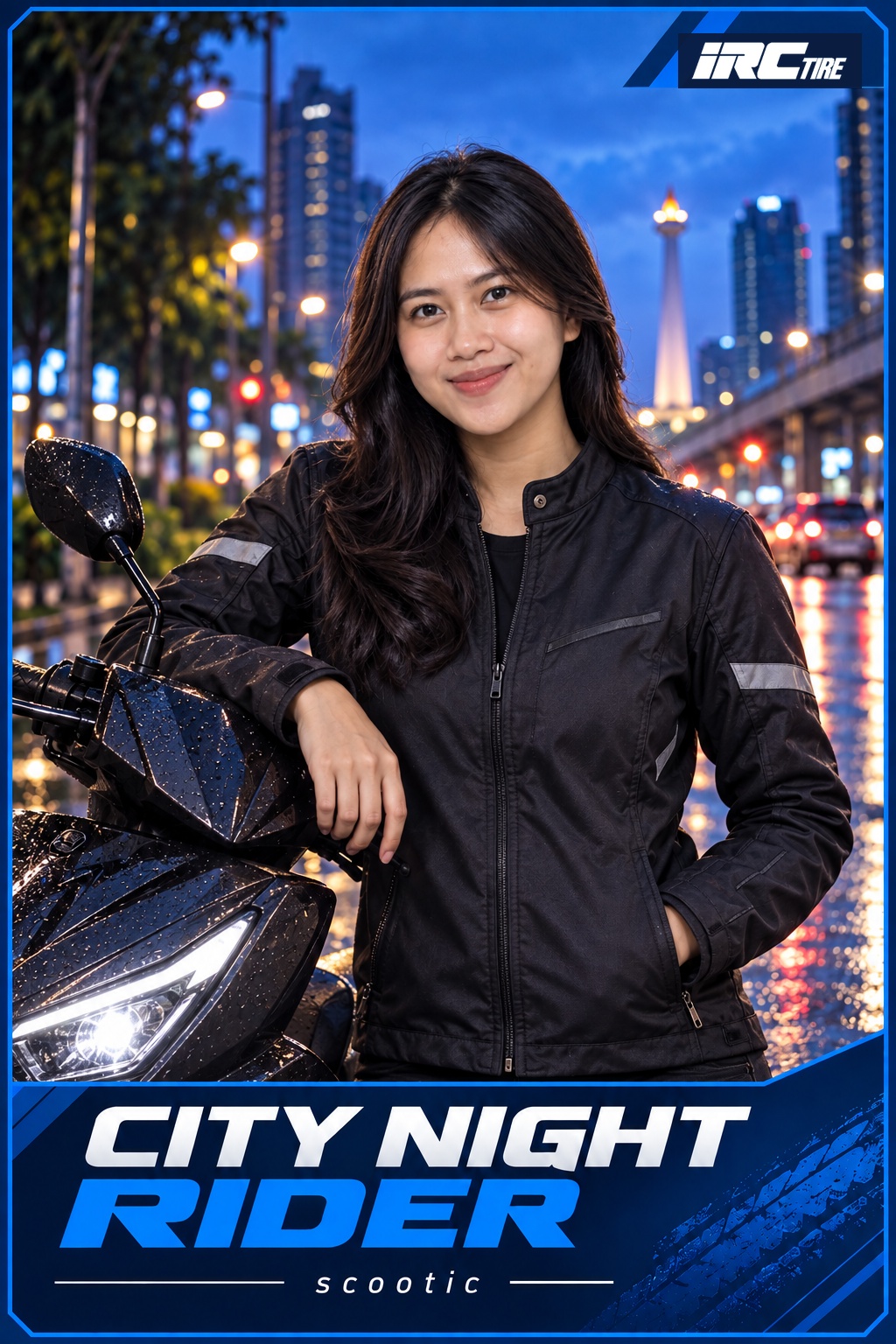 Contoh cetak City Night Rider